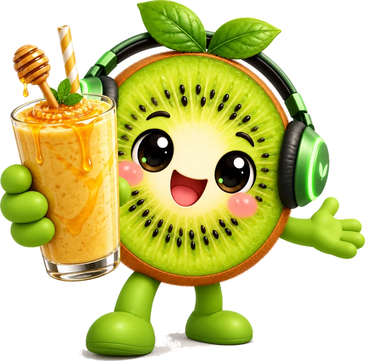 Le kiwi vous tend un smoothie vitaminé